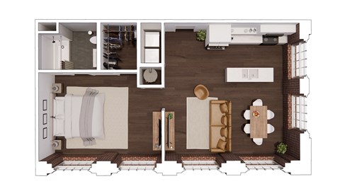 C1.1 Floor Plan at The Mill at Prattville, Prattville, 36067
